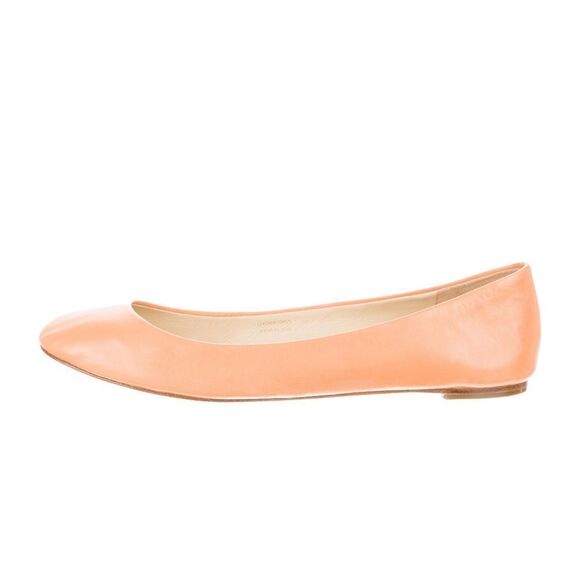 Vera Wang // Lara Ballet Flat in Tangerine w/ Box & Dustbag - Picture 2 of 8